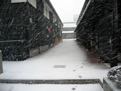 輪島工房長屋の雪景色３